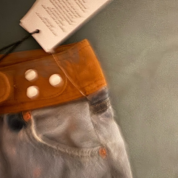 Shop Re Done denim and suede skirt - Picture 2 of 5